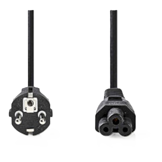 Voedingskabel C5 (Mickey Mouse kabel) 1,8 meter Gebruikt