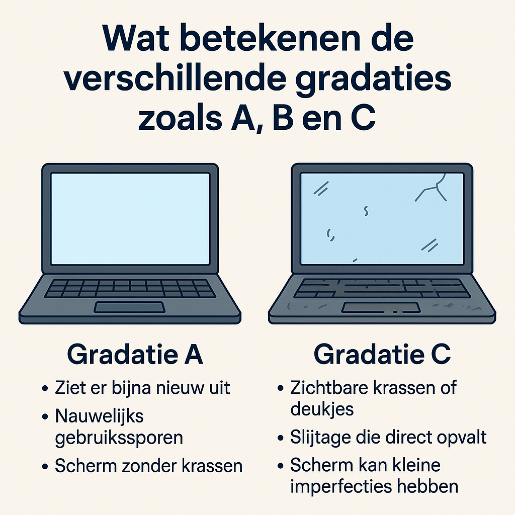 Wat betekenen de verschillende gradaties zoals A, B en C