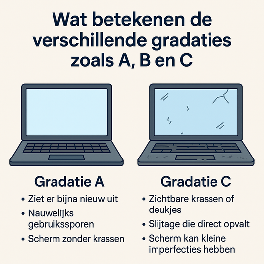 Wat betekenen de verschillende gradaties zoals A, B en C