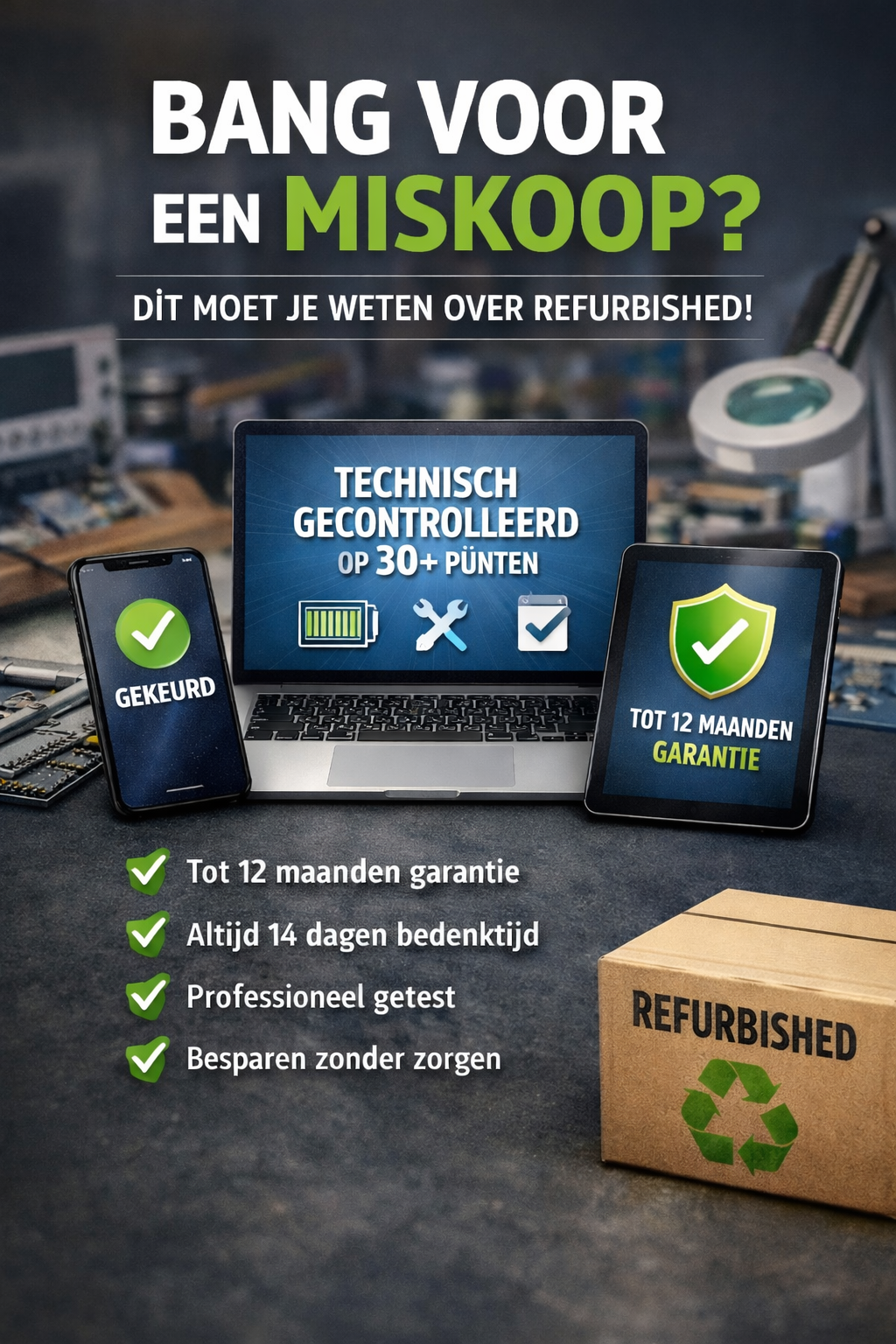 Bang voor een miskoop met refurbished, dit moet je weten
