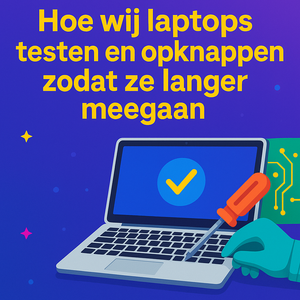 Hoe wij laptops testen en opknappen zodat ze langer meegaan