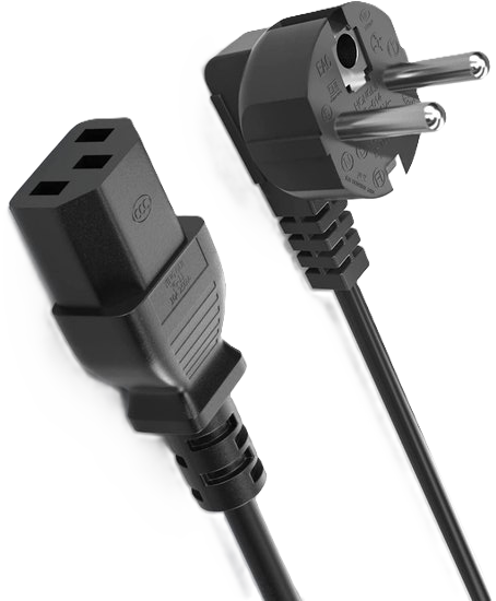 Voedingskabel C13 (Euro kabel) 1,8 meter Gebruikt