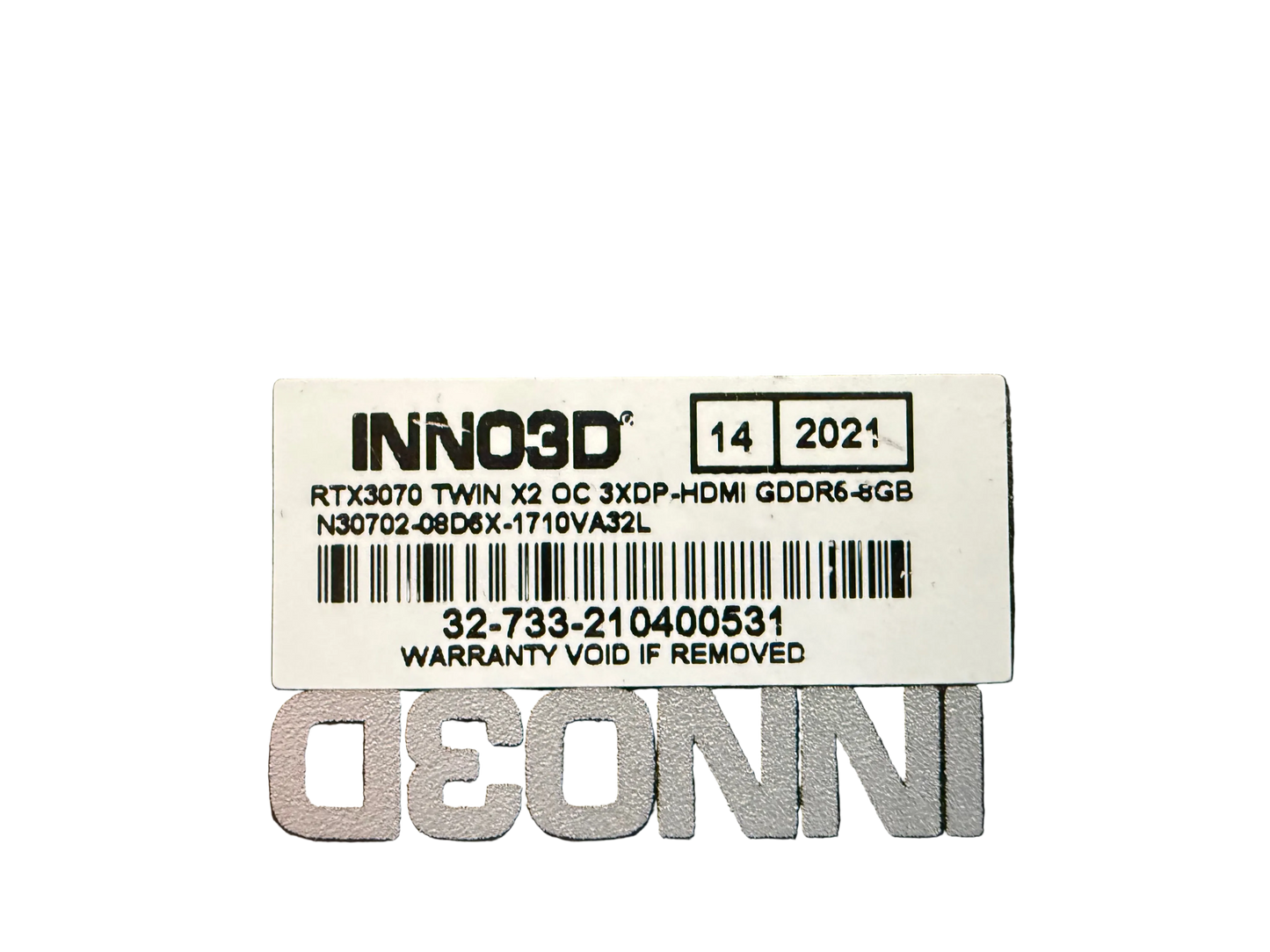 INNO3D Nvidia GeForce RTX3070 8GB GDDR6