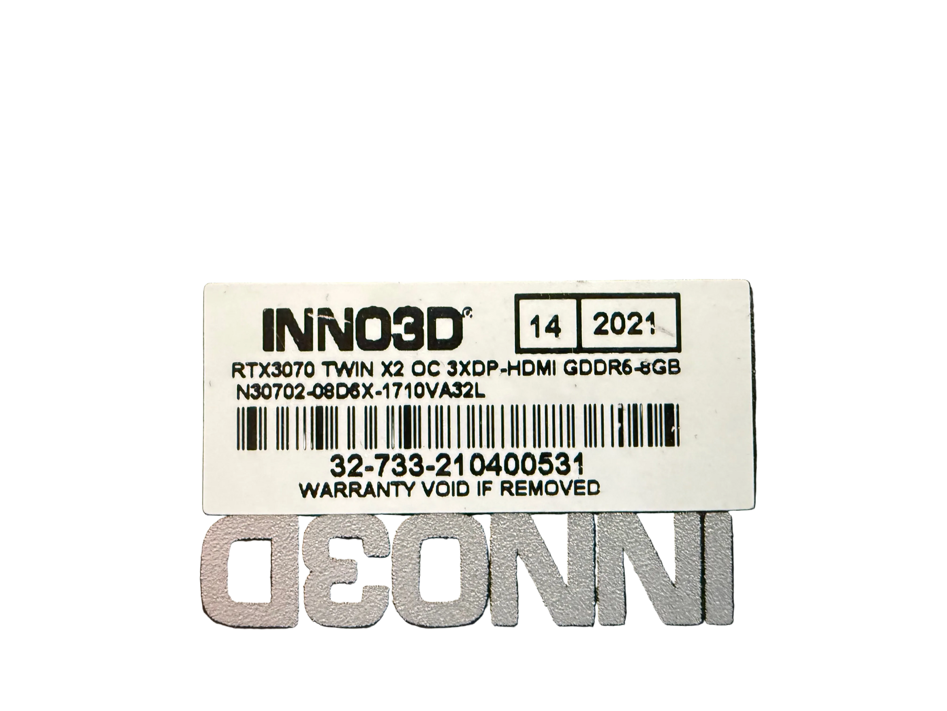 INNO3D Nvidia GeForce RTX3070 8GB GDDR6
