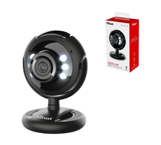 Trust Webcam Spotlight Pro zwart met Mic